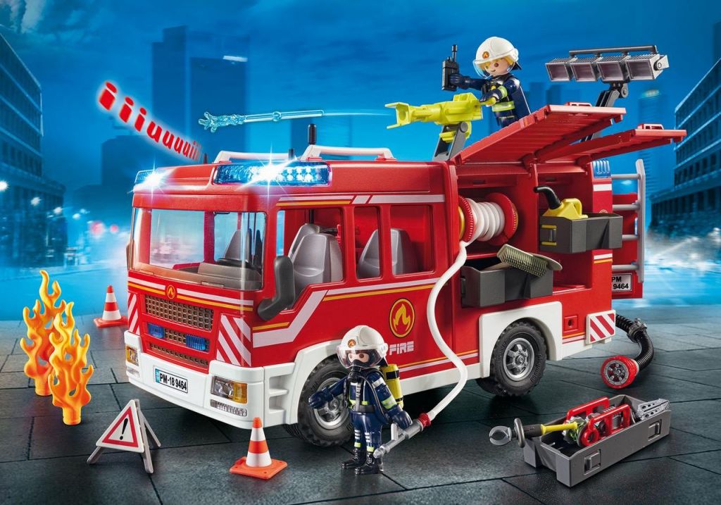 New Playmobil 9486 Feuerwehr-Mann mit Axt und Funkgerät Firefighter Neuware 