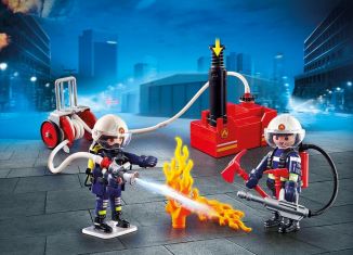 Playmobil - 9468 - Firefighters with Water Pump