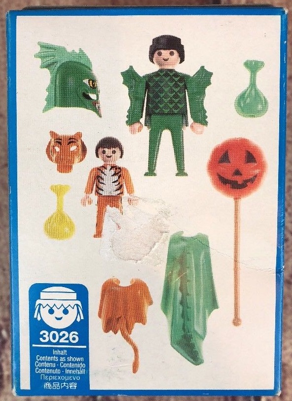 Playmobil 3026 - Dragon & Tiger Trick-Or-Treaters - Back