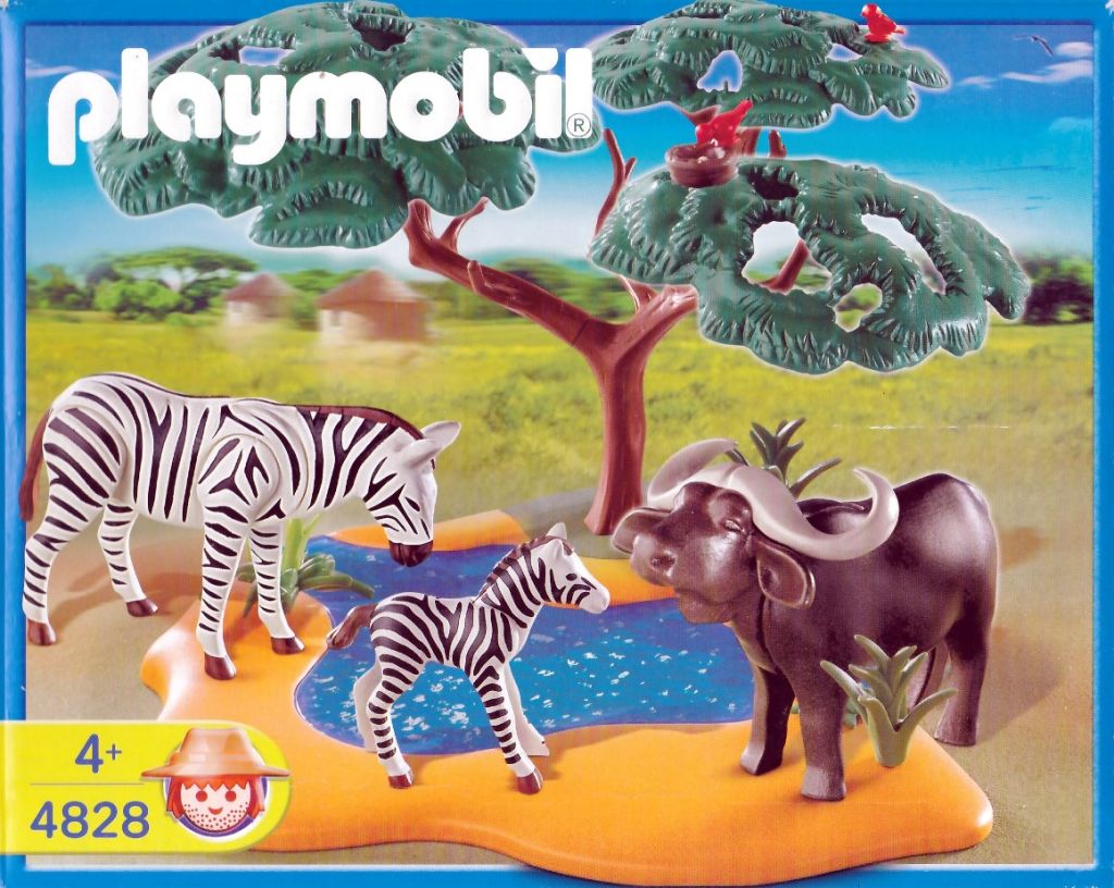 Playmobil 4828 - Buffalo with Zebras - Box