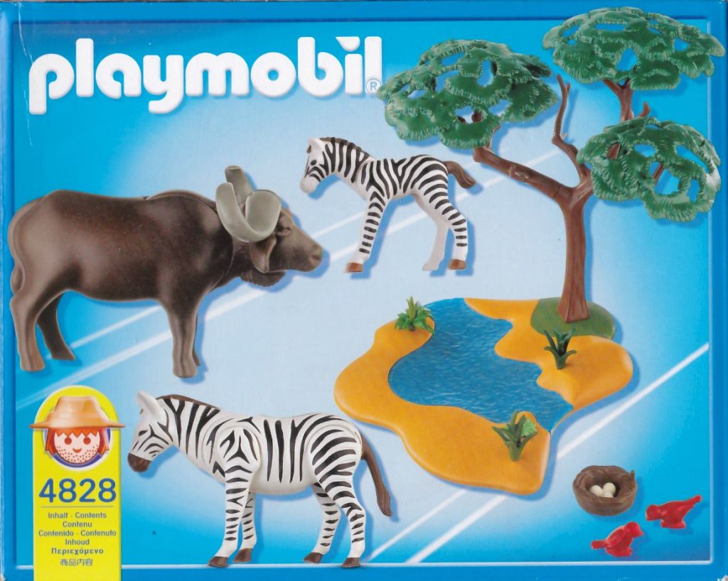 Playmobil 4828 - Buffalo with Zebras - Back