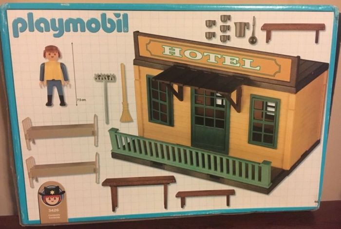 playmobil femme western pour miners hotel 3426 maison vintage