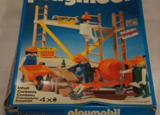 Playmobil - 3492-can - Bauarbeiter mit Gerüst und Zementmischer