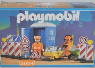Playmobil - 3004 - Ouvriers de chantier/ dameuse