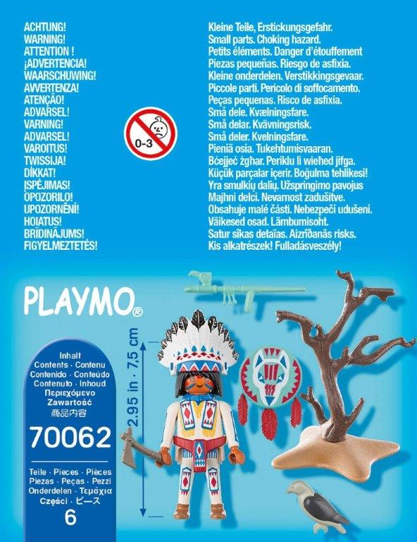 Playmobil Special  Indian Chief    #70062   New   2019 