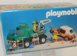 Playmobil - 3473v4 - Green Tow Truck