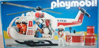 Playmobil - 3789v1 - White rescue helicopter