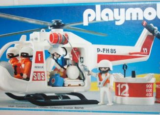Playmobil - 3789v1 - White rescue helicopter