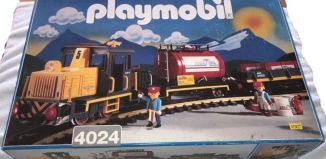 Playmobil - 4024 - Set train diesel de marchandises