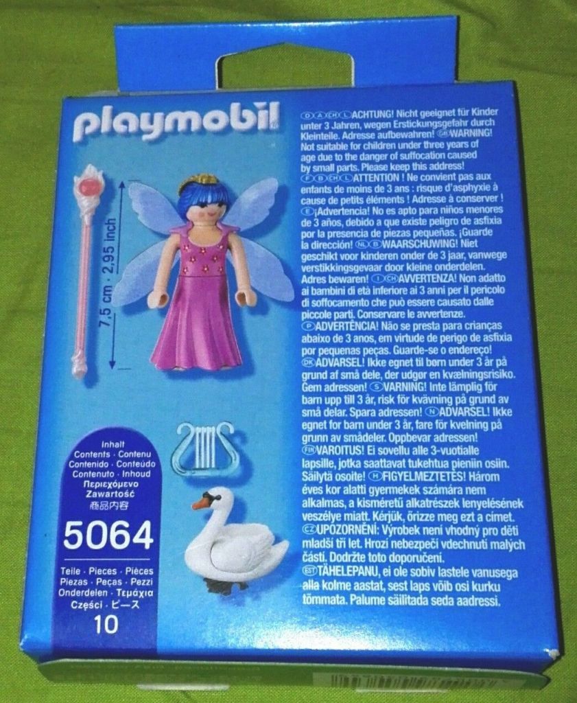 Playmobil 5064-gre - Fairy with swan - Back