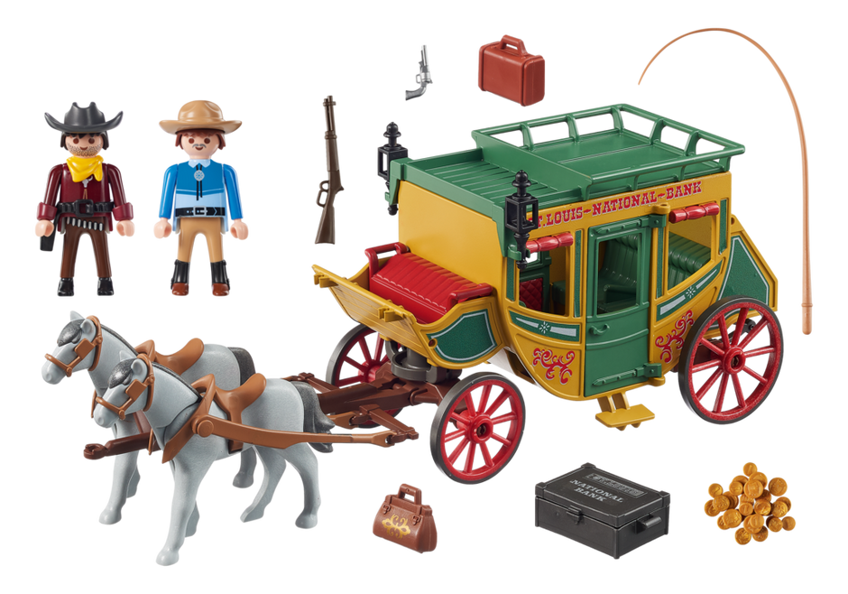 Playmobil 70013 - Western Coach - Back