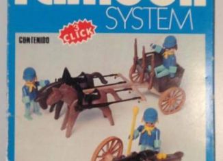 Playmobil - 3244-fam - US artillery cannon and cart