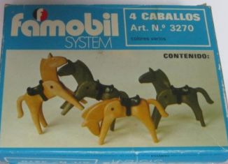 Playmobil - 3270v1-fam - 4 Horses