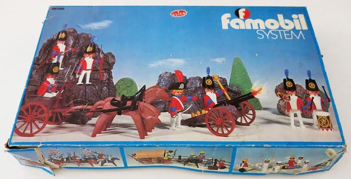 Playmobil 3402-fam - Redcoats with artillery train - Back