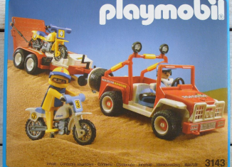 Playmobil - 3143v2 - Jeep with dirtbikes
