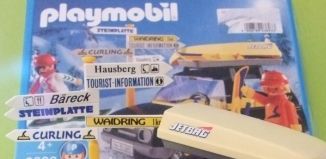 Playmobil - 3693v2 - Black Car with Skiers