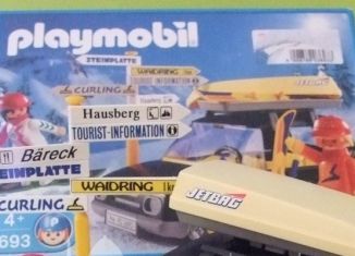 Playmobil - 3693v2-ger - Schwarzes Auto mit Skifahrern - Detail Playmobil - 3693v2-ger - Schwarzes Auto mit Skifahrern