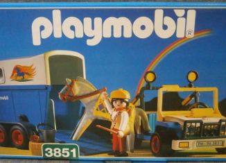 Playmobil - 3851 - Jeep with Horse Trailer