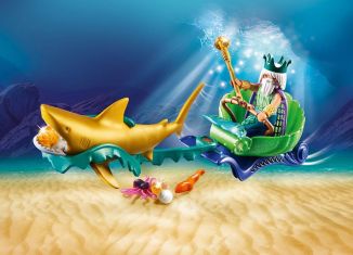 Playmobil - 70097 - King of the Sea with Shark Carriage