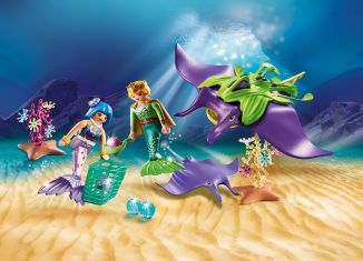 Playmobil - 70099 - Pearl Collectors with Manta Ray