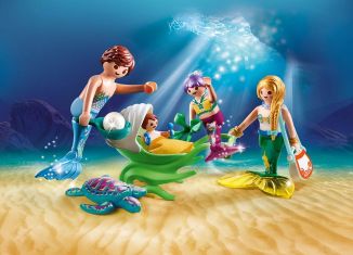 Playmobil - 70100 - Family with Shell Stroller