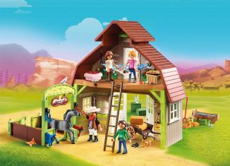 Playmobil - 70118 - Barn with Lucky, Pru and Abigail