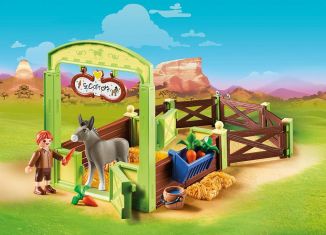 Playmobil - 70120 - Horse Box Snips and Mr Carrot - Detail Playmobil - 70120 - Horse Box Snips and Mr Carrot