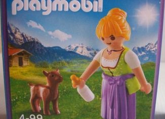 Playmobil - 70163 - MILKA. Frau mit Zieglein