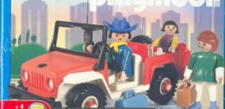 Playmobil - 3940v2-ant - Red jeep with family