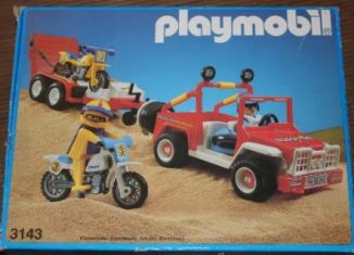 Playmobil - 3143v1-esp - Jeep with dirtbikes