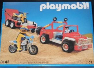 Playmobil - 3143v2-esp - Jeep with dirtbikes - Detail Playmobil - 3143v2-esp - Jeep with dirtbikes