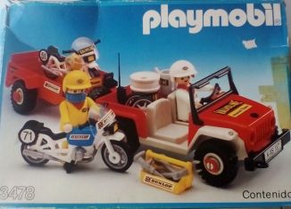 Playmobil - 3478-esp - Jeep & race motorbikes