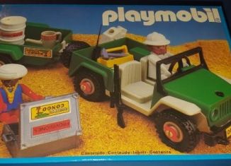 Playmobil - 3532-esp - Green jeep in the desert