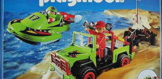 Playmobil - 3041-usa - Jeep with Speedboat