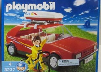 Playmobil - 3237-usa - Red Family Car
