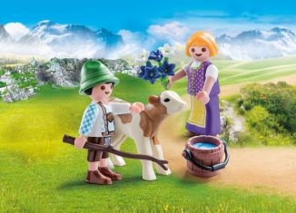 Playmobil - 70155 - Children With Calf