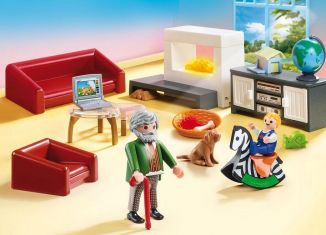 Playmobil - 70207 - Comfortable Living Room with Fireplace