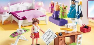 Playmobil - 70208 - Master Bedroom with Interchangeable Dresses