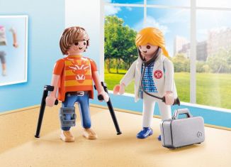 Playmobil - 70079 - Doctor and Patient - Detail Playmobil - 70079 - Doctor and Patient