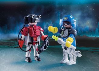 Playmobil - 70080 - DuoPack Space Police Officer and robot