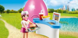 Playmobil - 70084 - Serveuse de dîner avec le comptoir