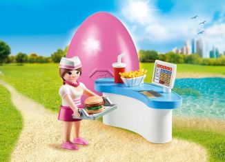 Playmobil - 70084 - Serveuse de dîner avec le comptoir - Detail Playmobil - 70084 - Serveuse de dîner avec le comptoir