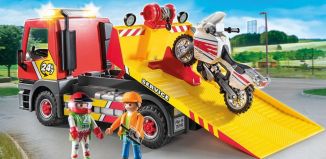 Playmobil - 70199 - Camión de remolque con moto