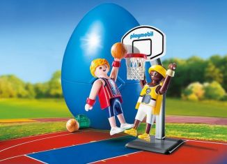 Playmobil - 9210v1 - Joueurs de Basket-ball avec panier