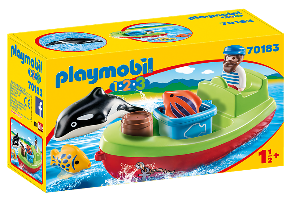 Playmobil 70183 - Seemann mit Fischerboot - Box