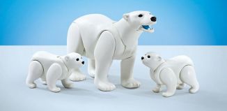 Playmobil - 9833 - Famille d''ours polaire