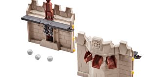 Playmobil - 9839 - Mur d'extension et catapulte pour le Grand château des Chevaliers Novelmore