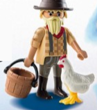 Playmobil - 70069v9 - Farmer with hen