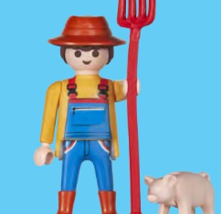 Playmobil - N'9. 30792484 - Granjero con cerdo