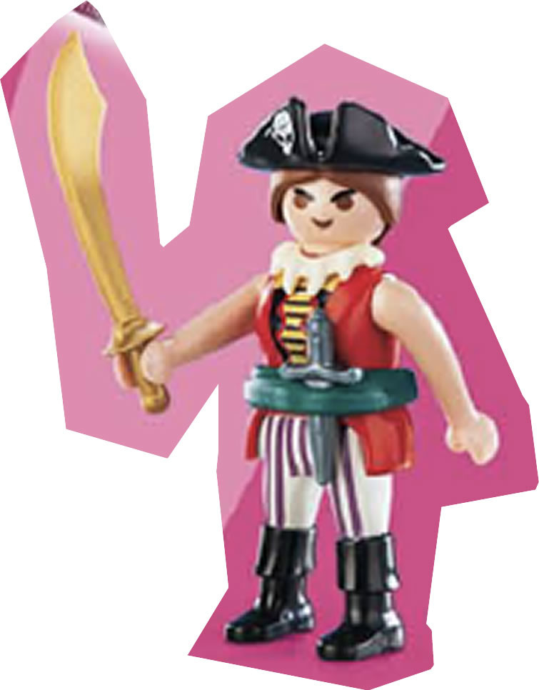 FEMALE LADY PIRATE FIGURE for PIRATE or VIKING SHIP Playmobil